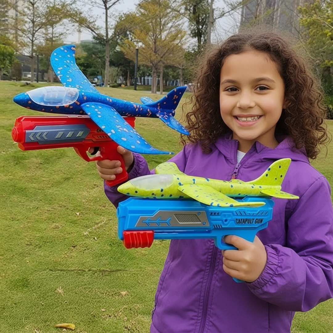 Skjutflygplan i skum