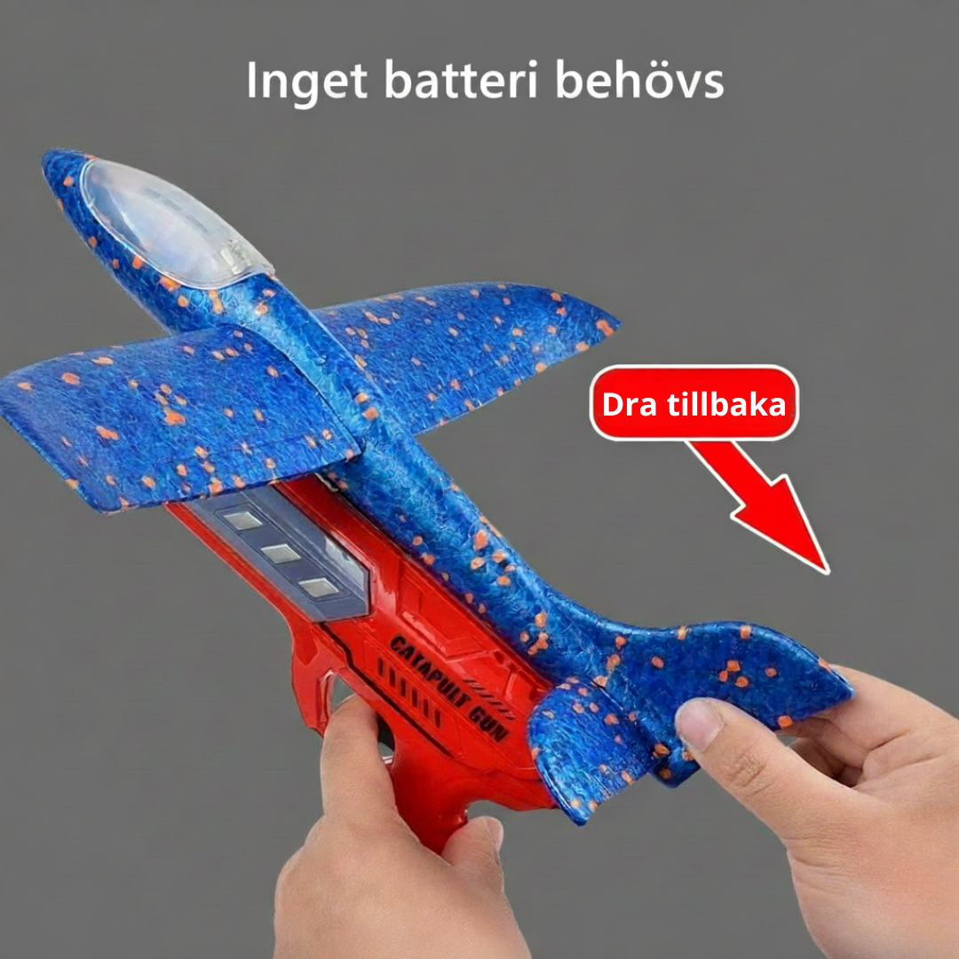 Skjutflygplan i skum