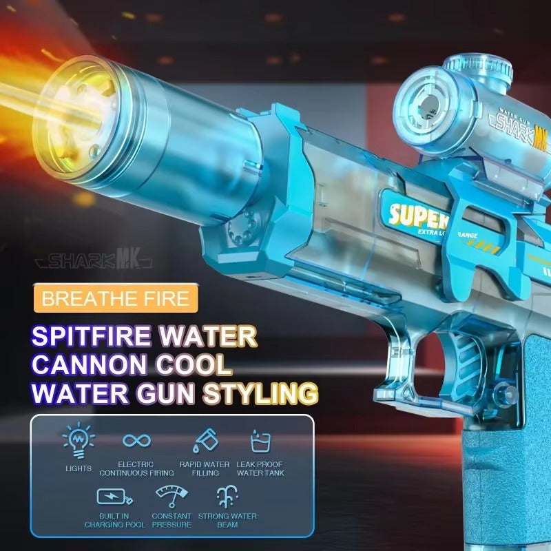 Blazefire LED Electric Water Gun – automatisk vattenpistol med ljuseffekter
