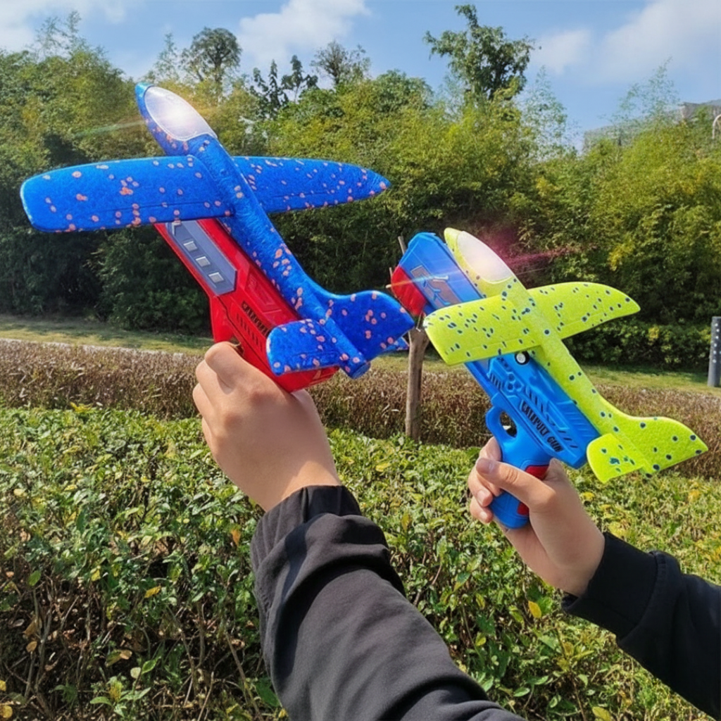 Skjutflygplan i skum