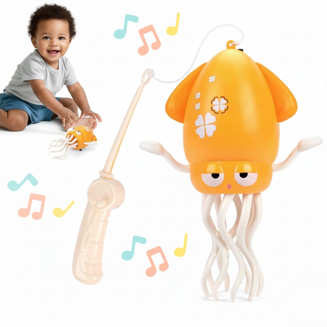 Dansande bläckfisk med ljus & musik