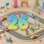 Magnetic Road Set – kreativt byggset med magnetbilar