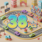 Magnetic Road Set – kreativt byggset med magnetbilar