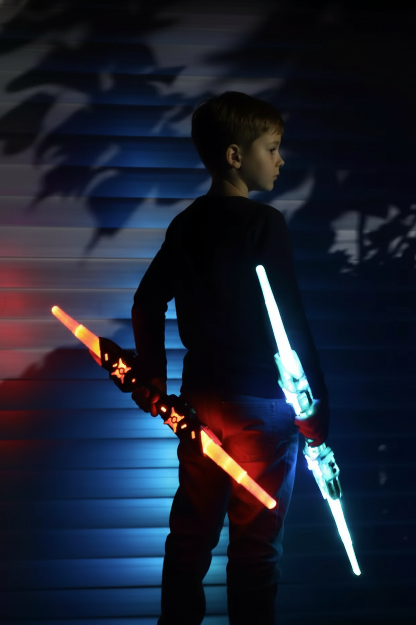Double Lightsaber – svärd med ljus, ljud och dubbla blad!