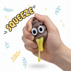 Klämvänlig Bajskompis - rolig stressboll för barn