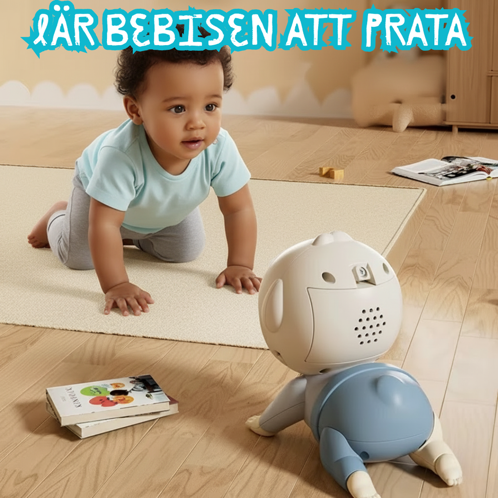 Krypande babydocka med musik