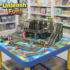 Magnetic Road Set – kreativt byggset med magnetbilar