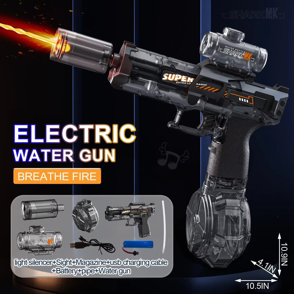 Blazefire LED Electric Water Gun – automatisk vattenpistol med ljuseffekter